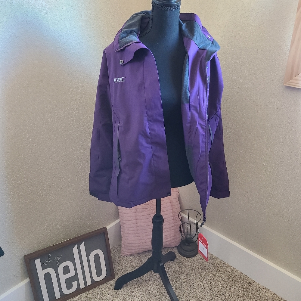 Women's Diamond Candy Purple Wonter Coat Size Medium
